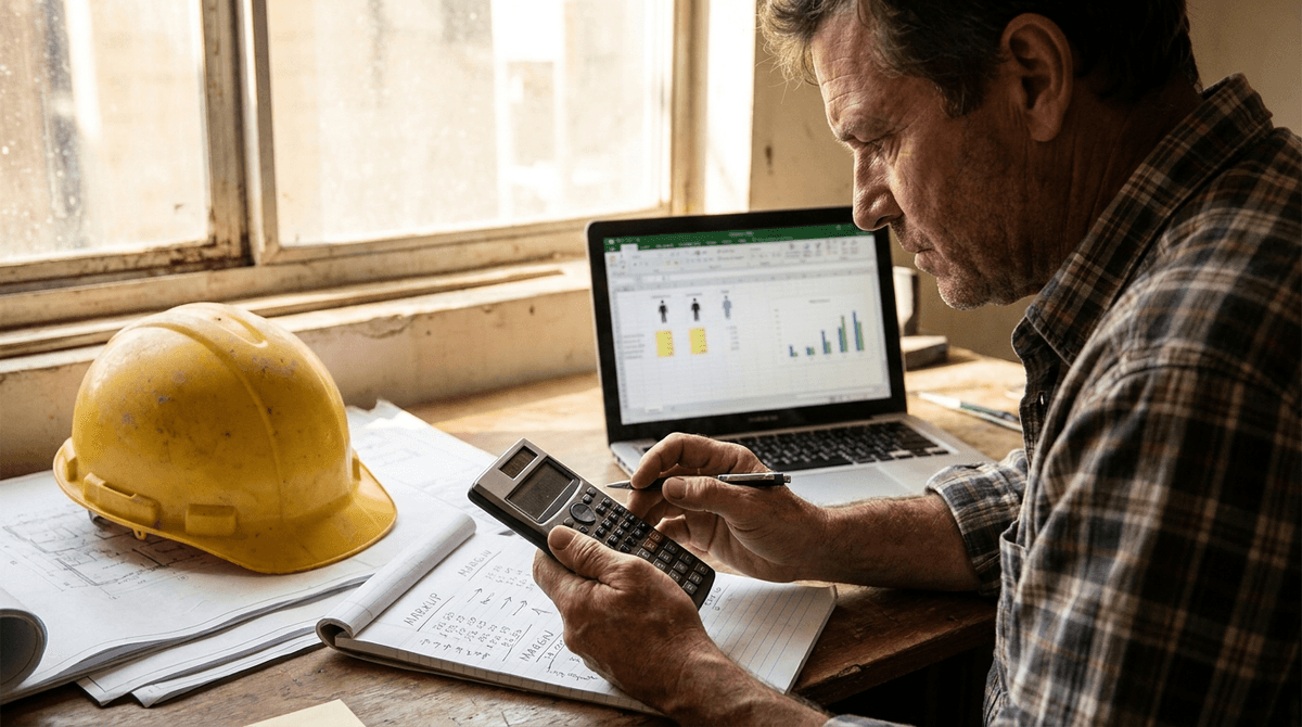 Construction Markup vs Margin: How to Price Jobs Without Losing Money